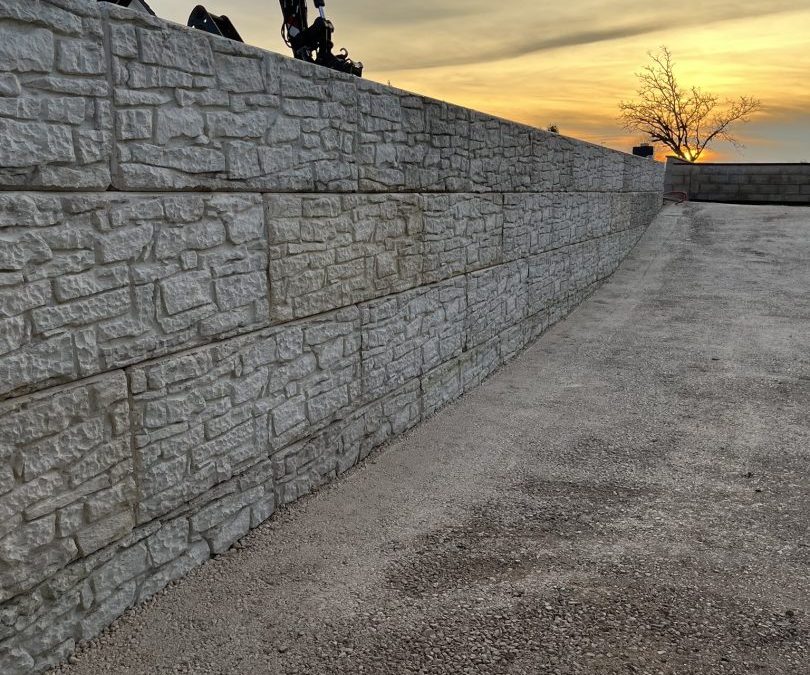 Aménagement mur blocs béton à Fleurey sur Ouche